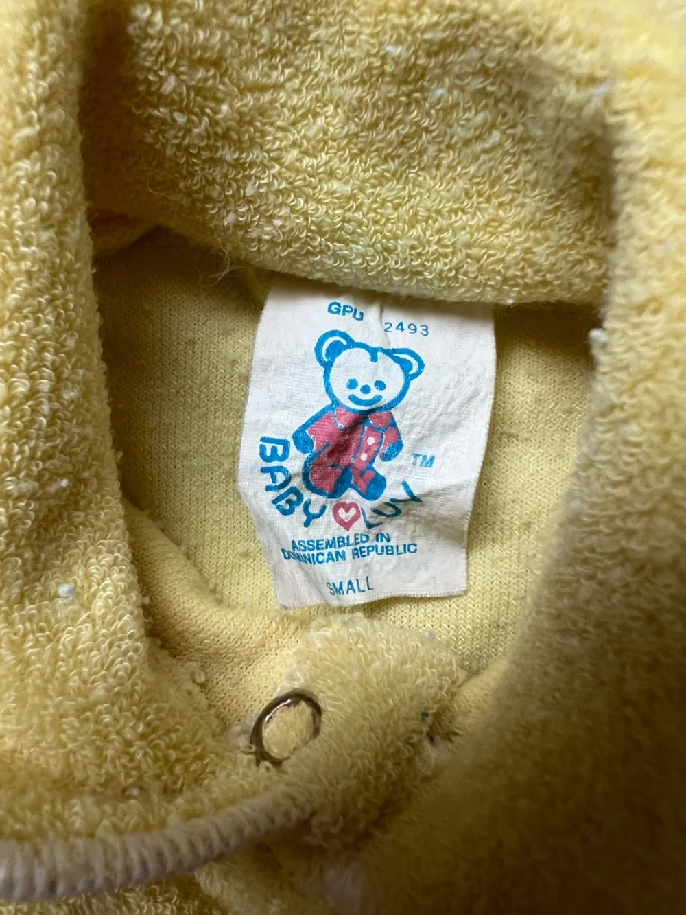 Vintage Baby Bundle Carter's Onesie Yellow 3/6 M